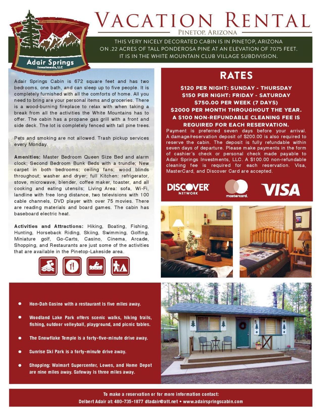 Adair Springs Cabin Pinetop-Lakeside Eksteriør bilde